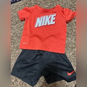 Nike Red and Black Toddler Outfit